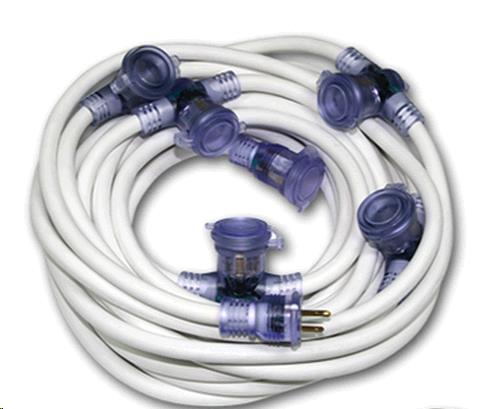 Rental store for 50  White Multi Plug Ext. Cord in Dallas TX