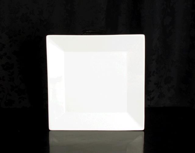 Rental store for 8  Sq White Dessert Salad Plate in Dallas TX