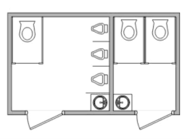 Rental store for Restroom Trailer 2Fs 3U 1Ms in Dallas TX