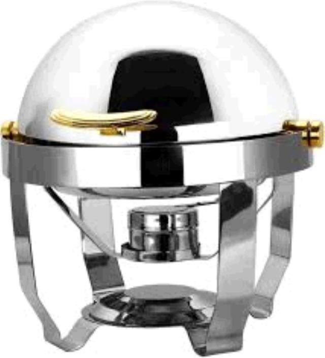 Rental store for 4 Qt Round Stnl Rolltop Chafer in Dallas TX