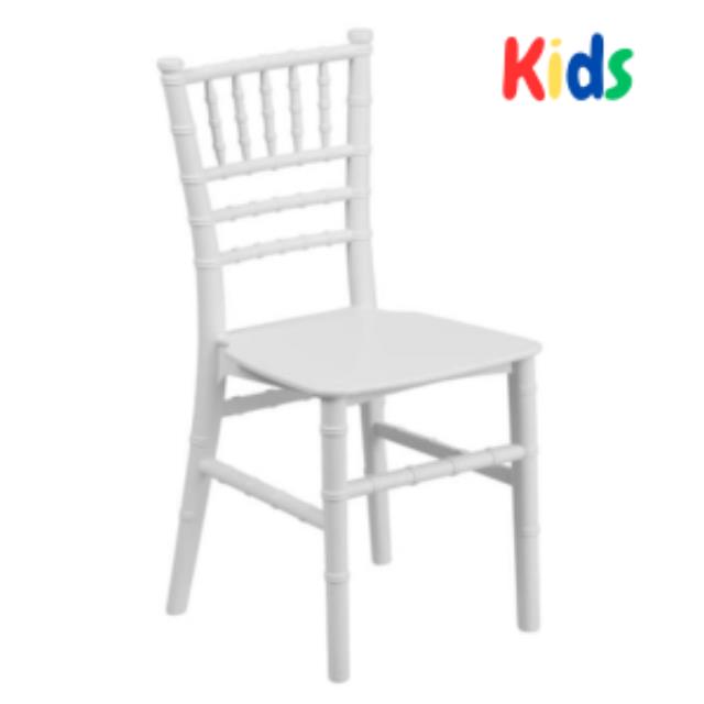 Rental store for Children White Chiavari Chair in Dallas TX