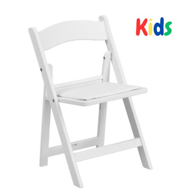 Rental store for Children White Resin Chair in Dallas TX