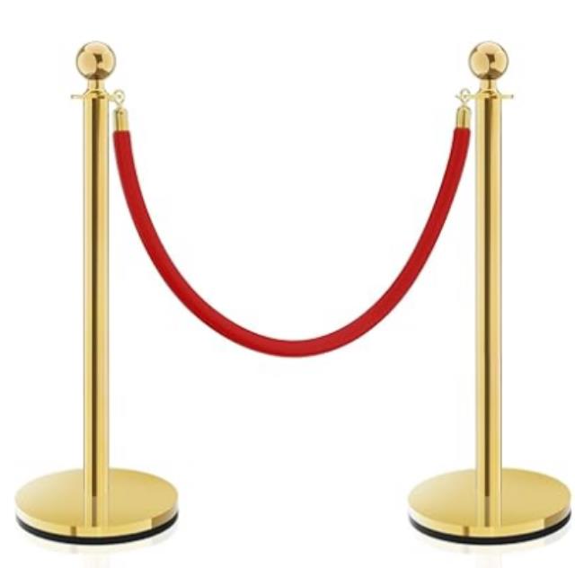 Rental store for Gold Stanchion  Rope in Dallas TX